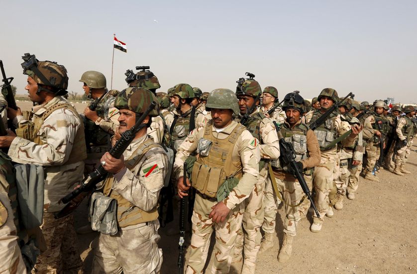 La bataille de Mossoul: forces irakiennes