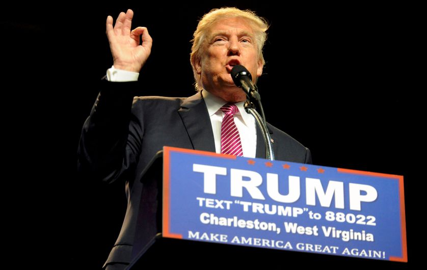 Donald Trump le 8 mai 2016 à Charleston