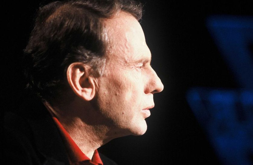 Jean-Louis Trintignant en 1987 sur le plateau de 7/7.