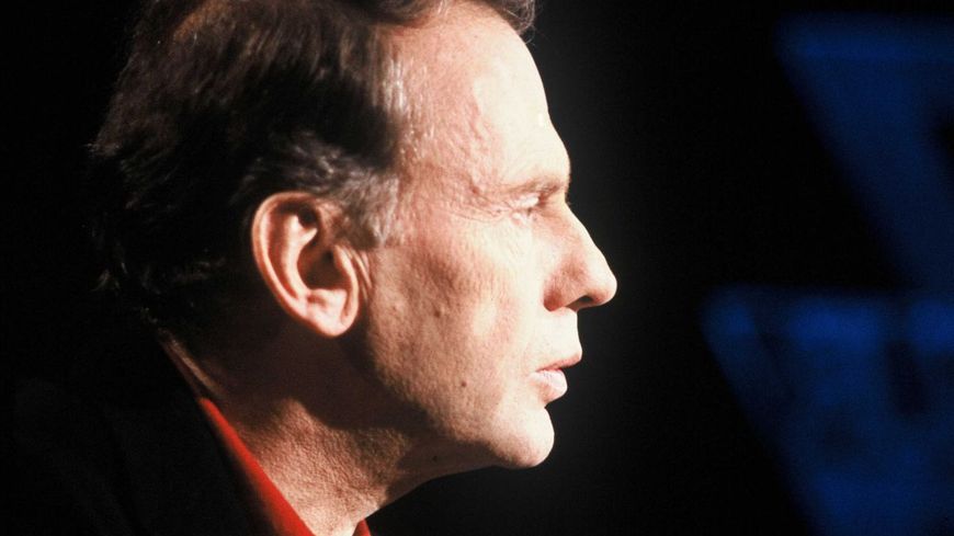 Jean-Louis Trintignant en 1987 sur le plateau de 7/7.