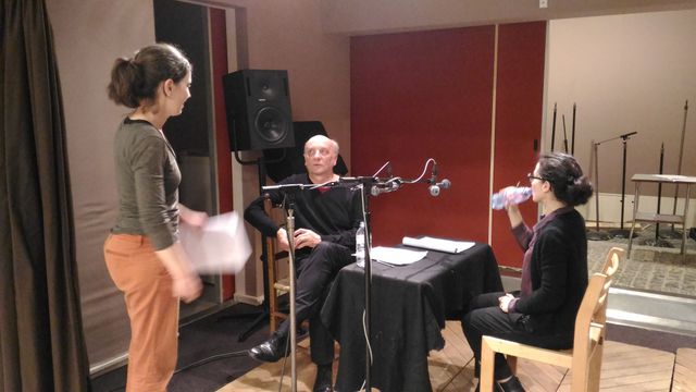 Laurent Claret, Chloé Réjon et Alice Kachane en pleine répétition