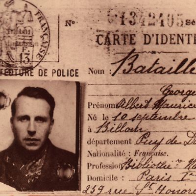 Carte d'identité de Bataille en 1940