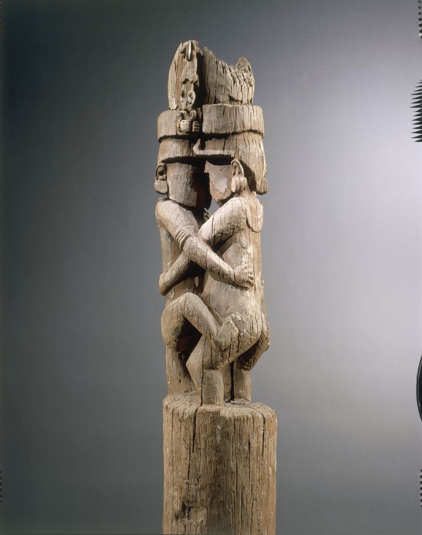 Poteau de maison cérémonielle