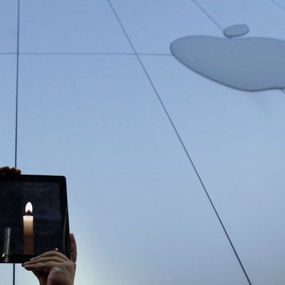 Hommage à Steve Jobs le 6 octobre 2011 à Tokyo