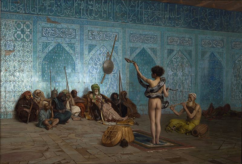 Le charmeur de serpents, tableau de Jean-Léon Gérôme (XIXe siècle)