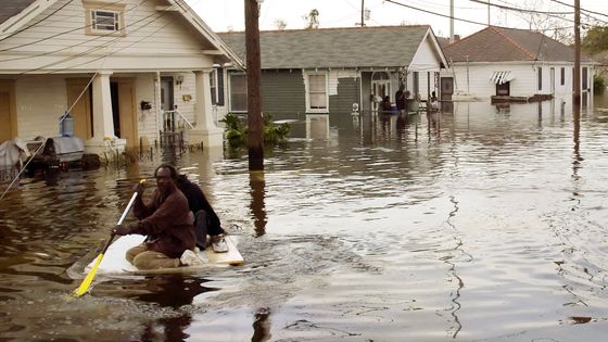 La Nouvelle Orléans après le passage de Katrina (aout 2005) ©Reuters