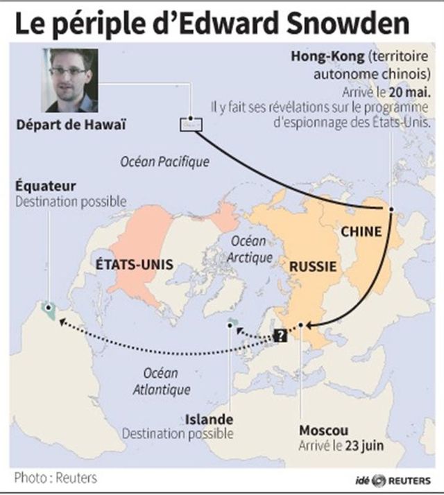 le périple d'edward snowden