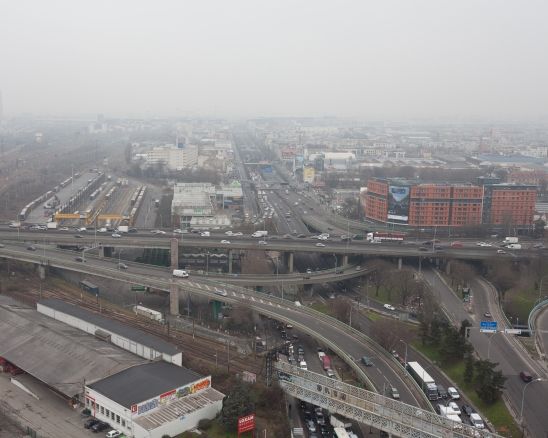 Vue sur le périph' parisien
