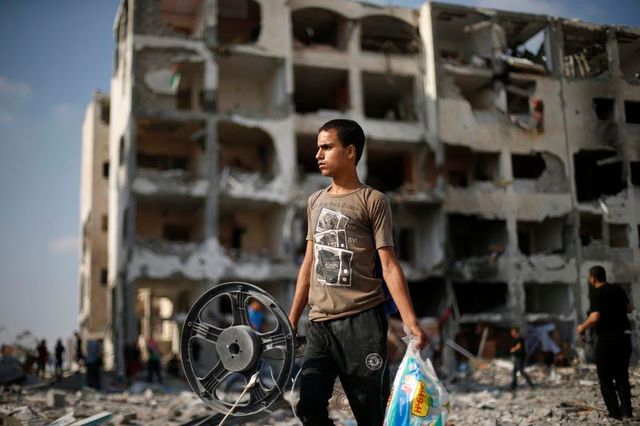 trêve dans la bande de gaza après un mois de conflit