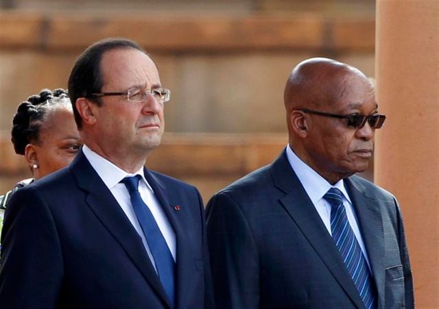 à pretoria, hollande met en garde contre le risque de contagion de la situation en centrafrique