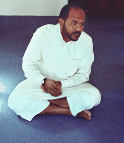 Nasser Al Bahri dans son appartement de Sanaa (nov. 08)