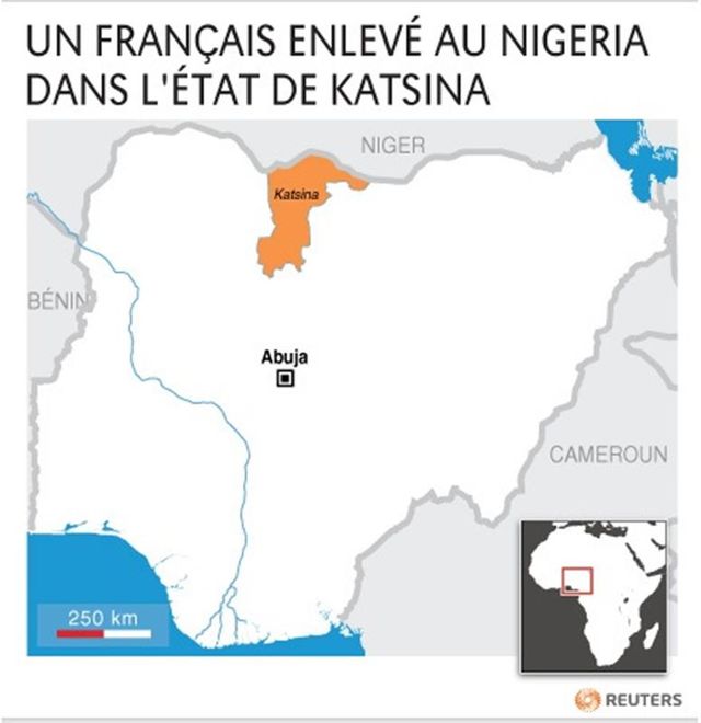 un français enlevé au nigeria dans l'état de katsina