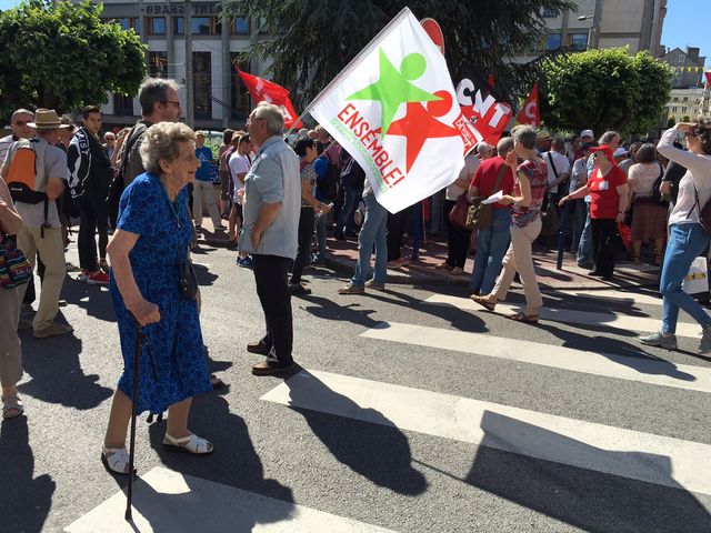 Camille Senon a défilé contre la loi El Khomri.