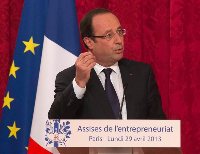 françois hollande annonce des mesures pour la création d'entreprises
