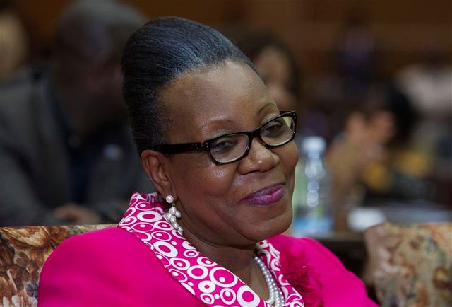 la maire de bangui, présidente intérimaire de la centrafrique