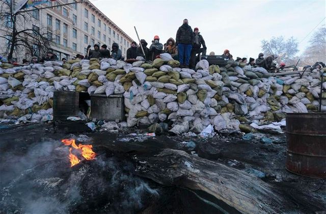 nouveaux accrochages dans le centre de kiev