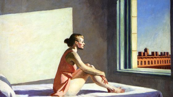 Edward Hopper, Morning Sun, 1952 - Wiki Commons