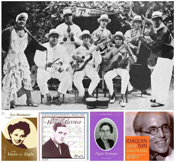 Septeto Nacional de Cuba au Pavillon Cubain, Expo de Séville 1929 / Rita Montaner / Ernesto Lecuona / Biographie de Nadia Boulanger par Jérôme Pickett - Pendragon Press / CD Joaquin Nin chez Columna Musica