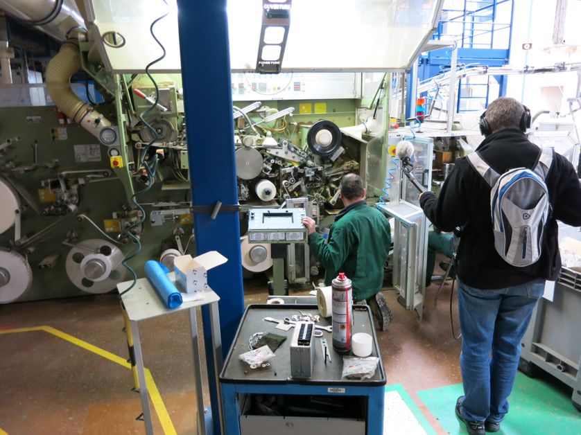La remise en marche des machines de la ligne de production