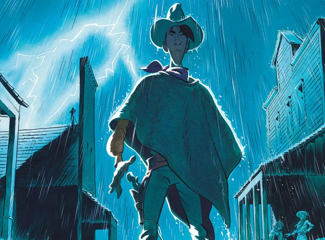 Couverture de L'Homme qui tua Lucky Luke de Matthieu Bonhomme