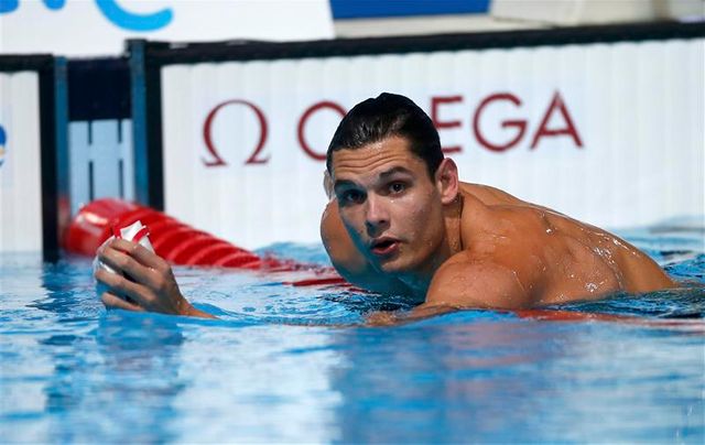 manaudou et bousquet en demies du 50 mètres nage libre
