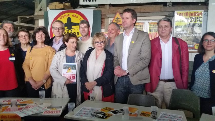 Une délégation d'élus de gauche et d'écologiste en soutien au 'non'
