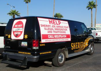 La camionette du shérif Joe Arpaio
