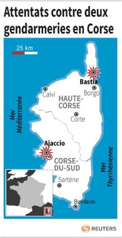 attentats contre deux gendarmeries en corse