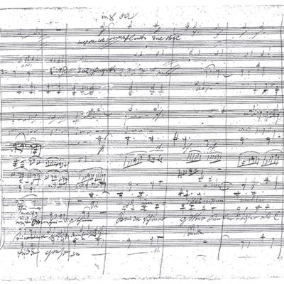 Partition autographe de la Symphonie n° 9 en ré mineur de Beethoven