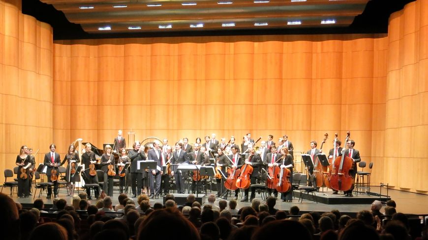 Salle comble !!! à l'Opéra de Rouen le 10 juin 2016, lors de la création de Laurent Lefrançois, compositeur & réalisateur de Sacrées Musiques ©Annick Haumier-Radio France