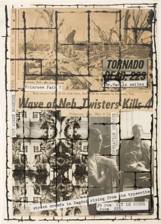 Brion Gysin et W. Burroughs, Untitled (Primrose Path, the Third Mind p.12) 1965