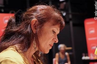 Nancy Huston sur le plateau de la dernière émission avec "Cosmopolitaine"
