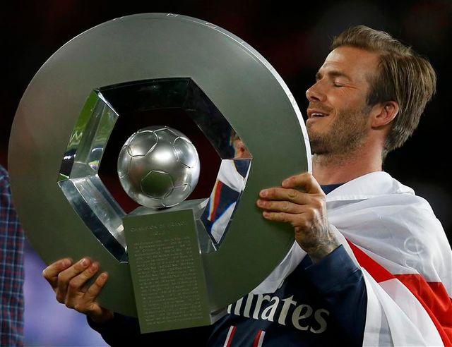 david beckham fait ses adieux au parc des princes