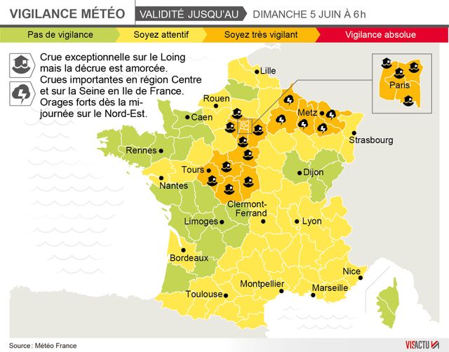 Carte de vigilance des crues