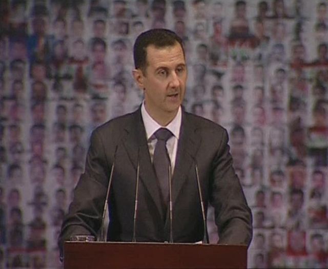 bachar al assad lance un appel à la mobilisation