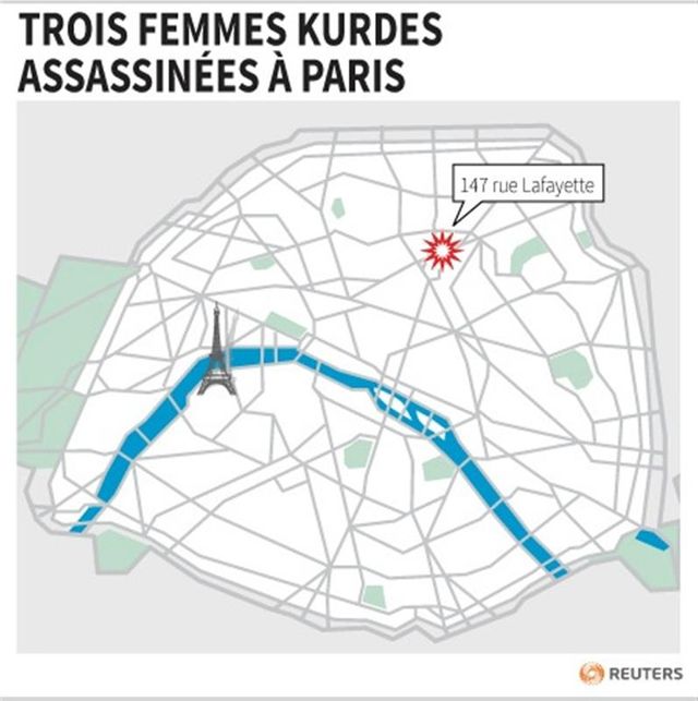 trois femmes kurdes assassinées à paris