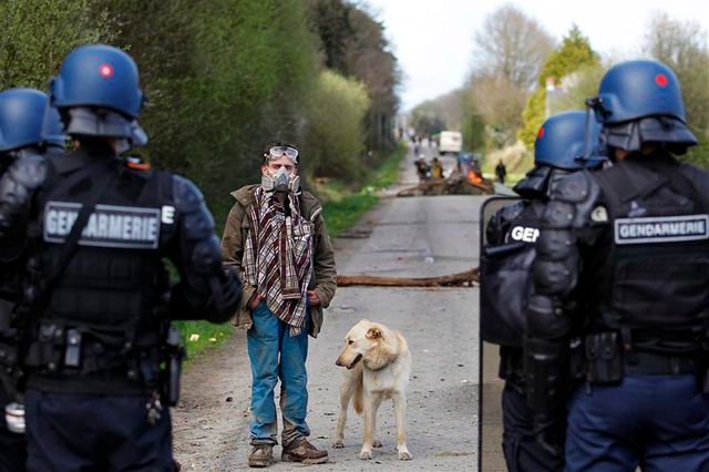 retour à la normale du dispositif policier à notre-dame-des-landes