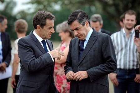 nicolas sarkozy et françois fillon affichent leur unité