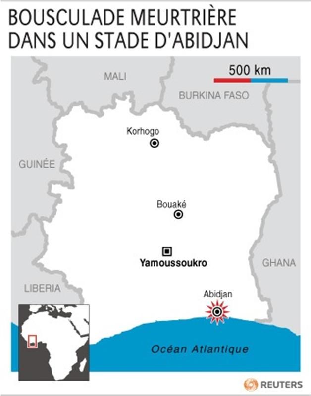 bousculade meurtrière dans un stade d'abidjan