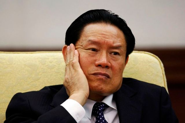 file photo of then china's public security minister zhou yongkang in beijing