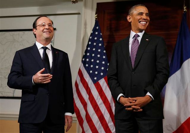hollande et obama célèbrent l'amitié entre la france et les usa