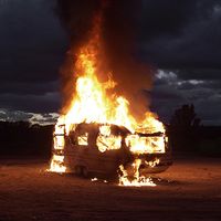 "Le feu", 2013, tirage jet d'encre contrecollé sur alluminium