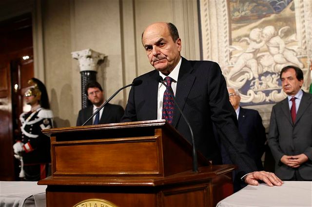 pier luigi bersani échoue à former un gouvernement en italie