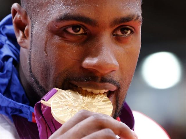teddy riner en haut de l'olympe