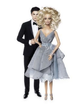 Barbie photographiée par Karl Lagarfeld pose aux côtés du mannequin Baptiste Giabiconi dans le rôle de Ken