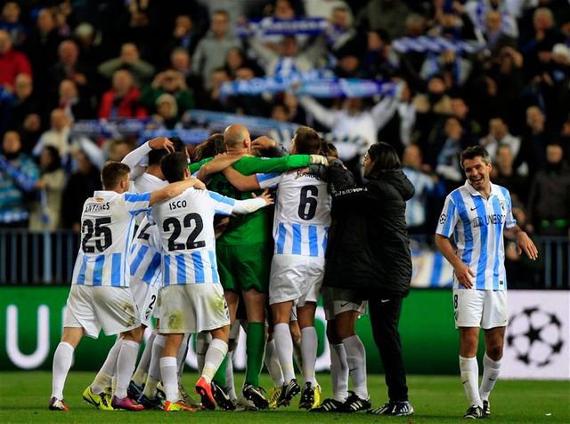 malaga en quarts de finale de la ligue des champions
