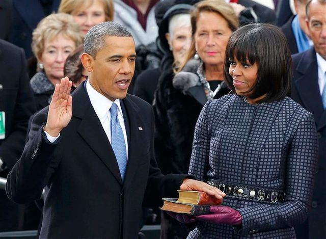 barack obama prête serment pour un second mandat