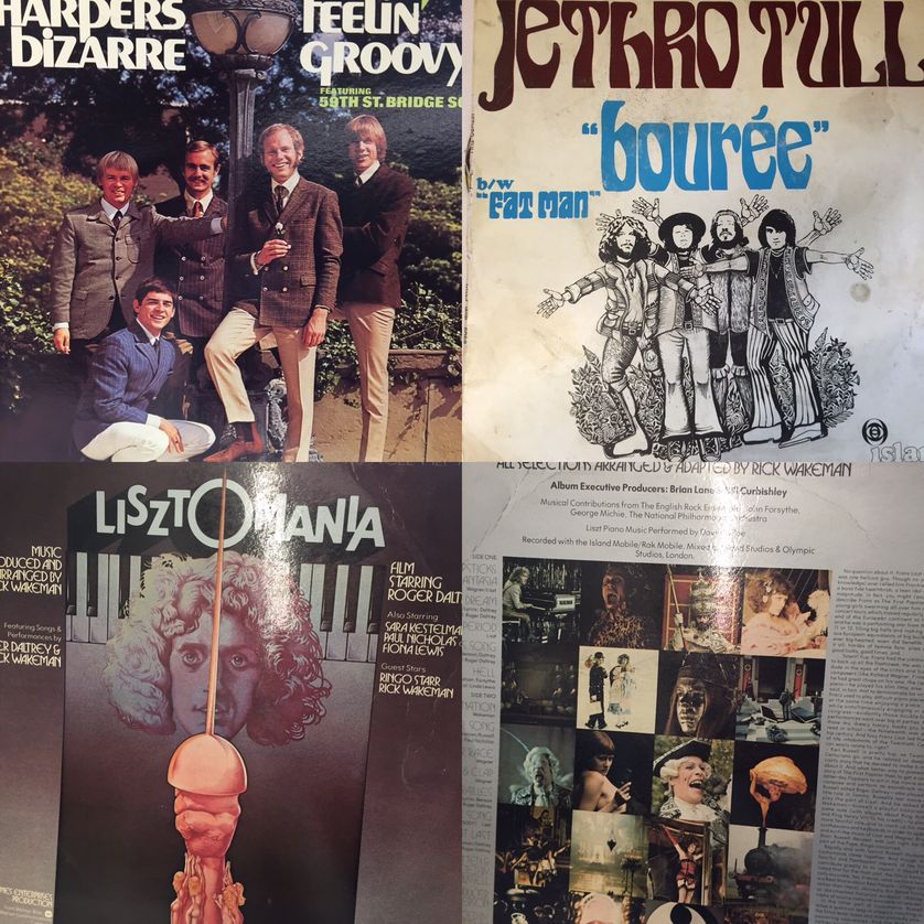 Vinyles, Harpers Bizarre, Jethro Tull & Lisztomania, Discothèque de Radio France