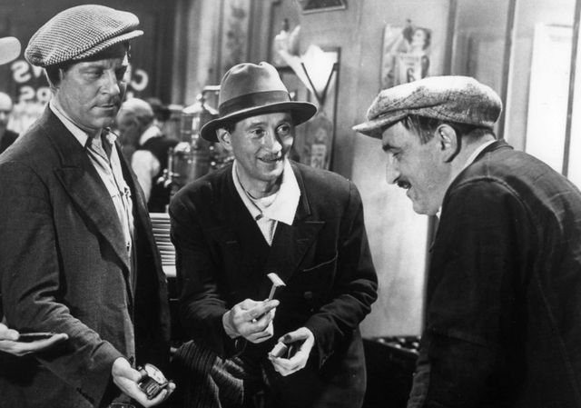 Jean Gabin, Aimos et Charles Vanel dans La Belle équipe