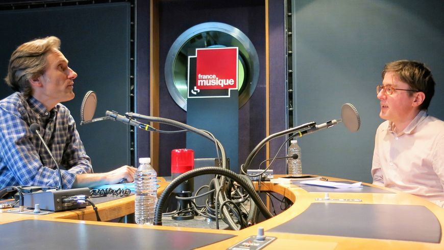 France Musique, studio 142, sur le vif ! ... ces messieurs Philippe Venturini & Romaric Gergorin (de g. à d.) ©Annick Haumier-Radio France
